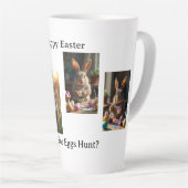 Easter Bunny 4 photos カフェラテマグ (右アングル)