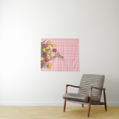 Easter Bunny and Tulips Tapestry - Rustic Home タペストリー (インサイチュ(横))