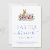 Easter Bunny and Wildflowers Egg Hunt and Brunch 招待状 (正面)