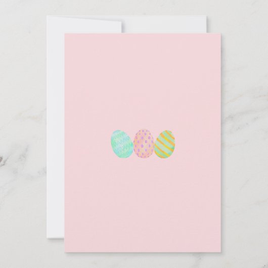 Easter Bunny and Wildflowers Egg Hunt and Brunch 招待状 (裏面)