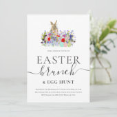 Easter Bunny and Wildflowers Egg Hunt and Brunch 招待状 (スタンド正面)