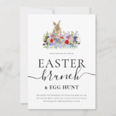Easter Bunny and Wildflowers Egg Hunt and Brunch 招待状 (正面)