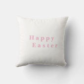 Easter Bunny at Garden Personalized Throw Pillow クッション (裏面)