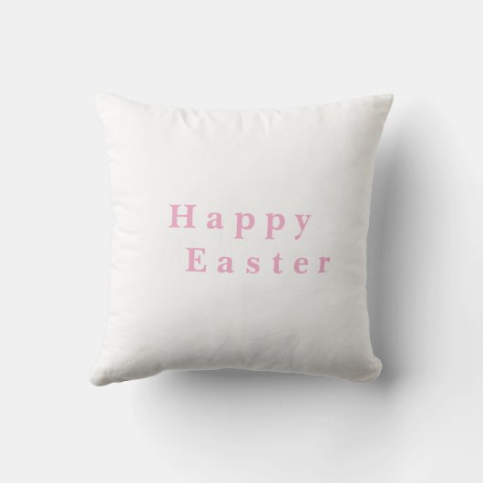 Easter Bunny at Garden Personalized Throw Pillow クッション (裏面)