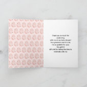 Easter Bunny Baby Shower サンキューカード (内部)