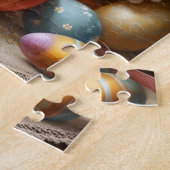 Easter Bunny Basket, Spring Bunnies & Easter Eggs ジグソーパズル (側面)