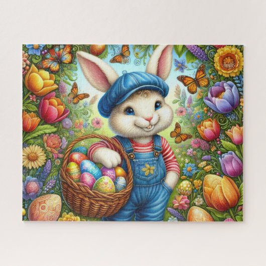 Easter Bunny Boy ジグソーパズル (横)