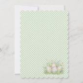 Easter Bunny Boy First Birthday Thank You Card サンキューカード (裏面)