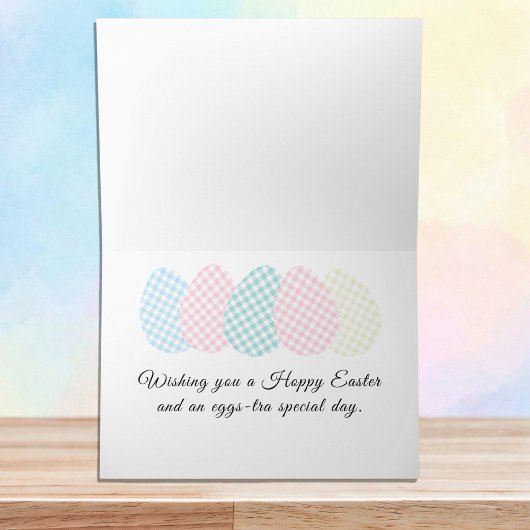 Easter Bunny Checkerboard Pastel Egg-stra Special カード