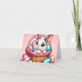 Easter bunny chocolate egg カード
