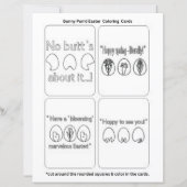 Easter Bunny "Color Your Own" Stationery Set (正面)