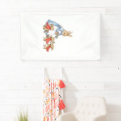 Easter Bunny Cottagecore Vintage Rabbit Women Girl 横断幕 (インサイチュ)