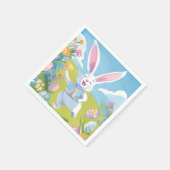 Easter Bunny | Cute Easter Pastel Wildflower スタンダードカクテルナプキン (角)