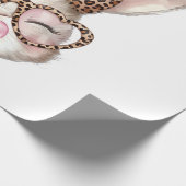 Easter Bunny Cute Glasses Leopard Bunny Rabbit Eas ラッピングペーパー (角)
