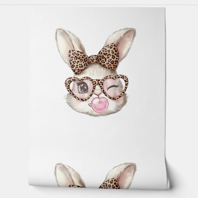 Easter Bunny Cute Glasses Leopard Bunny Rabbit Eas 壁紙 (ほどく)