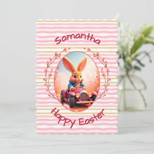 Easter bunny cute name シーズンカード (スタンド正面)