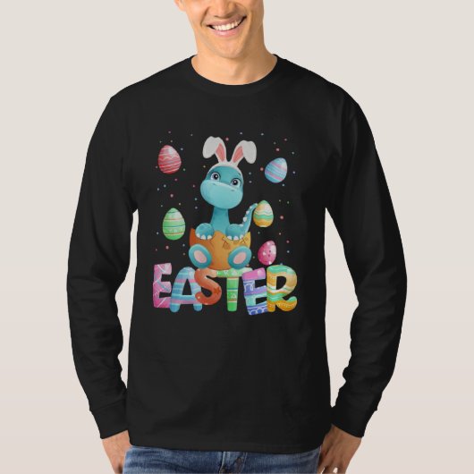 Easter Bunny Dinosaur   Easter Brachiosaurus Tシャツ (正面)