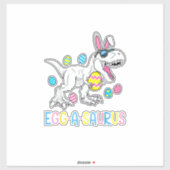 Easter Bunny Dinosaur Egg A Saurus TRex Kids Boys  シール (シート)