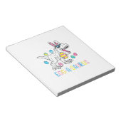 Easter Bunny Dinosaur Egg A Saurus TRex Kids Boys  ノートパッド (アングル)