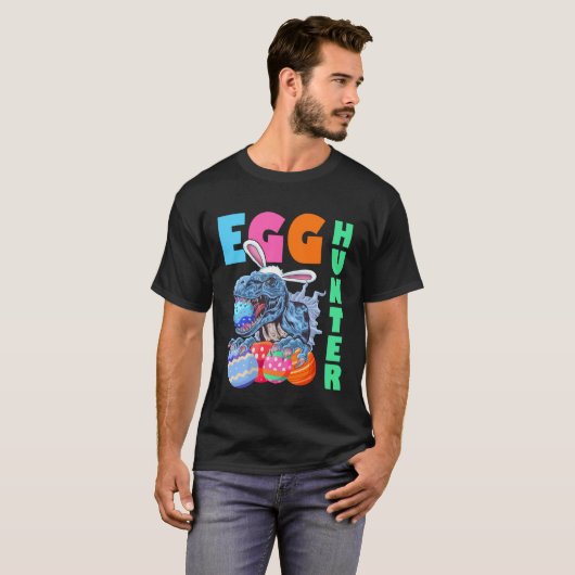 Easter Bunny Dinosaur T Rex Children's Egg Hunt Ea Tシャツ (正面フル)