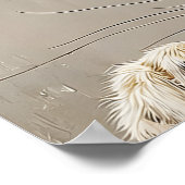 Easter Bunny Ears Print, Vintage Rustic Rabbit ポスター (角)