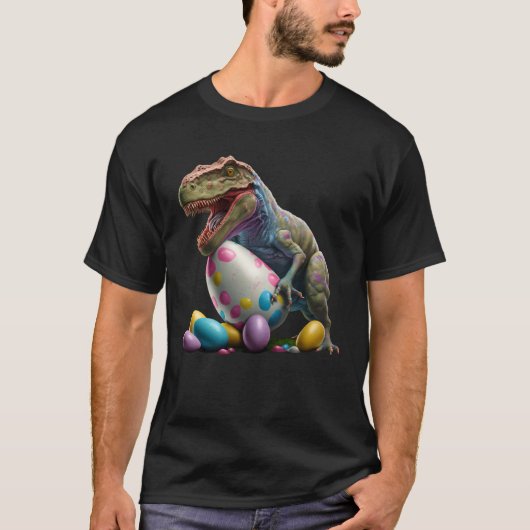 Easter Bunny Easter Dinosaur Egg Easter friend Eas Tシャツ (正面)