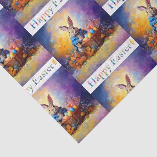 Easter Bunny easter egg basket 薄葉紙 (詳細)