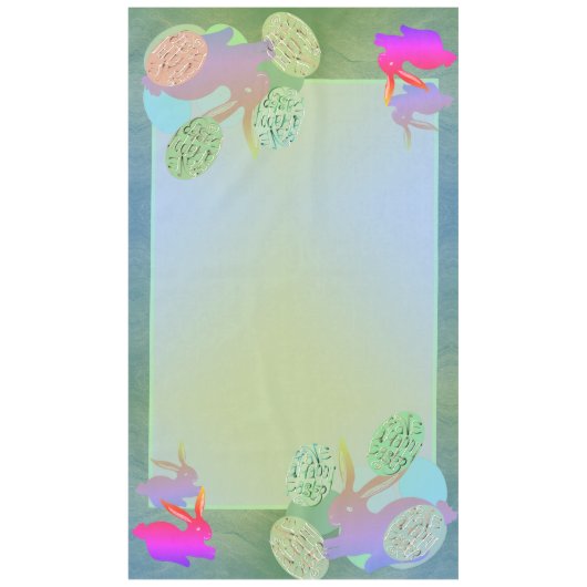 Easter Bunny & Eggs Tablecloth テーブルクロス (正面)