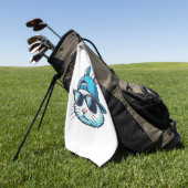 Easter Bunny Face Baseball Cap Sunglasses Rabbit B ゴルフタオル (グリーン)