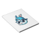 Easter Bunny Face Baseball Cap Sunglasses Rabbit B ノートパッド (アングル)