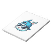 Easter Bunny Face Baseball Cap Sunglasses Rabbit B ノートパッド (回転)