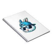 Easter Bunny Face Baseball Cap Sunglasses Rabbit B ノートブック (右側)