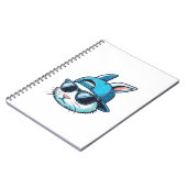 Easter Bunny Face Baseball Cap Sunglasses Rabbit B ノートブック (左側)