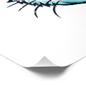 Easter Bunny Face Baseball Cap Sunglasses Rabbit B ポスター (コーナー)