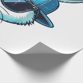 Easter Bunny Face Baseball Cap Sunglasses Rabbit B ラッピングペーパー (角)