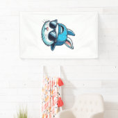 Easter Bunny Face Baseball Cap Sunglasses Rabbit B 横断幕 (インサイチュ)