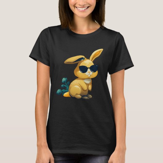 Easter Bunny Face Easter Rabbit cool Easter Bunnie Tシャツ (正面)