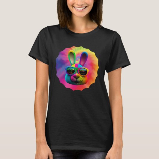 Easter Bunny Face Easter Rabbit cool Easter Bunnie Tシャツ (正面)