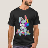 Easter Bunny Gamer Rabbit Easter Day Gaming Boys G Tシャツ (正面)