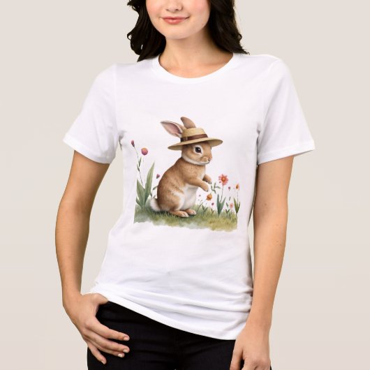 easter bunny garden トライブレンドTシャツ (正面)