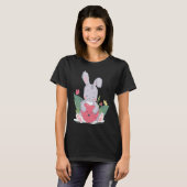 Easter Bunny Girls Ladies Children Easter Easter   Tシャツ (正面フル)