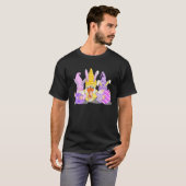Easter Bunny Gnome Bunny Loves Me women s mens kid Tシャツ (正面フル)
