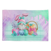 Easter Bunny Gnome With Basket Eggs  枕カバー (裏面)