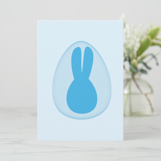 Easter bunny greeting card カード (スタンド正面)