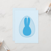 Easter bunny greeting card カード (正面/裏面インサイチュ)