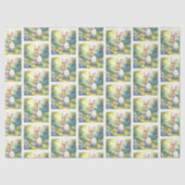 Easter Bunny holding easter egg 薄葉紙 (正面)