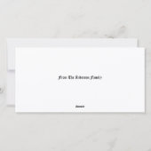 Easter Bunny In Floral Foliage シーズンカード (裏面)