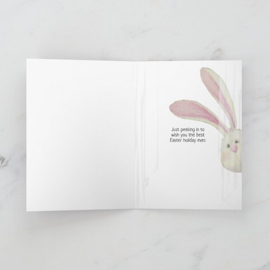 Easter bunny in window カード (内部)
