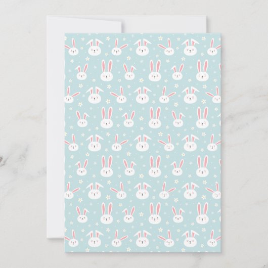 Easter Bunny Invitation Card 招待状 (正面)