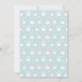 Easter Bunny Invitation Card 招待状 (裏面)